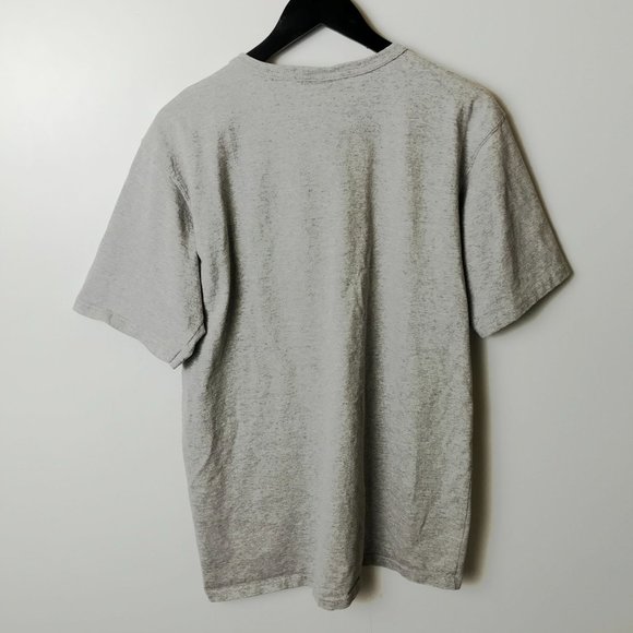 Champion T Shirt Classic Sport Gym Patch Tee Short Sleeve Cotton Solid Logo L - Picture 9 of 9